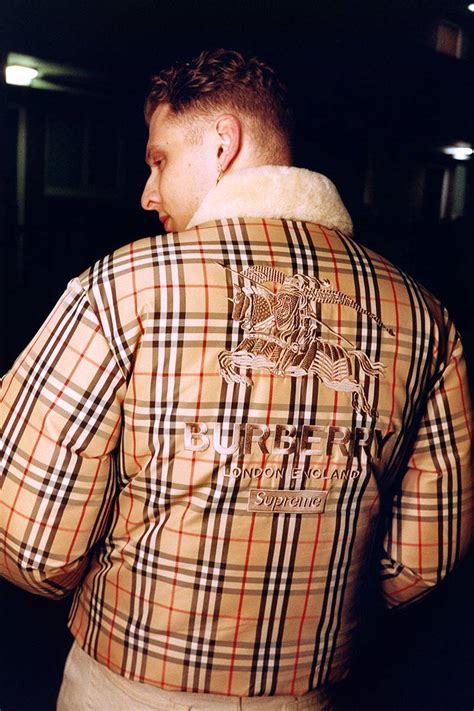 supreme burberry